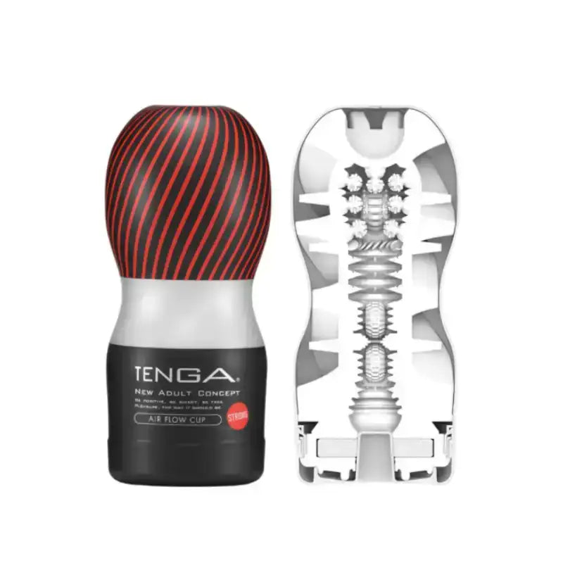 Tenga Air Flow Cup Masturbator Hard Black Ergonomic Shape Lightweight Reusable Personal Pleasure Device Singapore