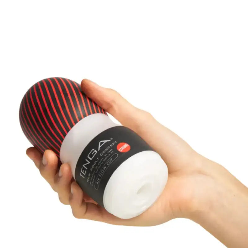 Tenga Air Flow Cup Masturbator Hard Black Realistic Interior Texture Soft Flexible Material High Quality Singapore