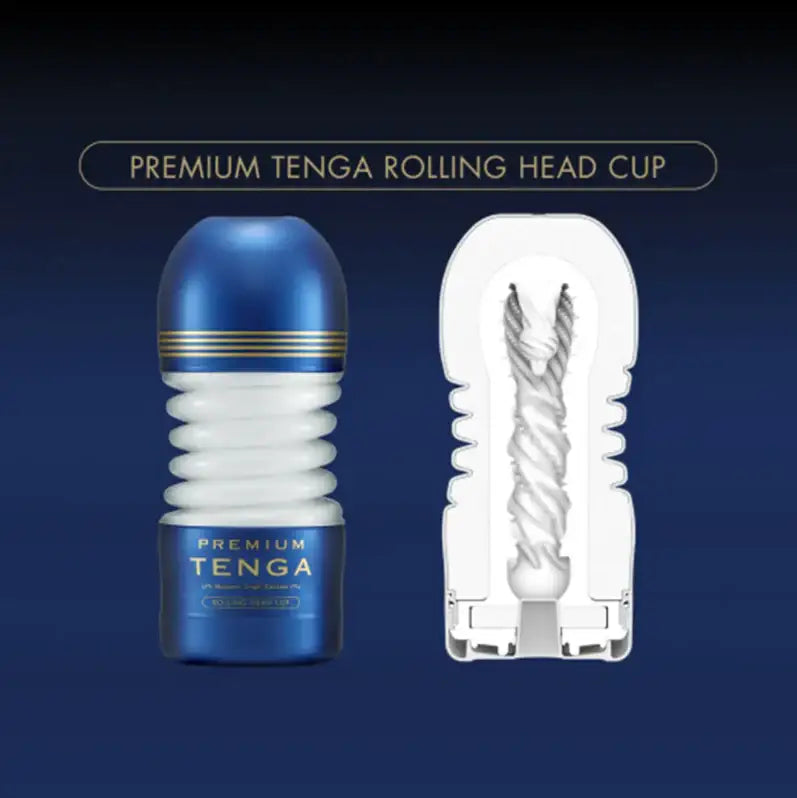 Tenga Premium Rolling Head Cup Masturbator Realistic Interior Texture Soft Flexible Material High Quality Singapore