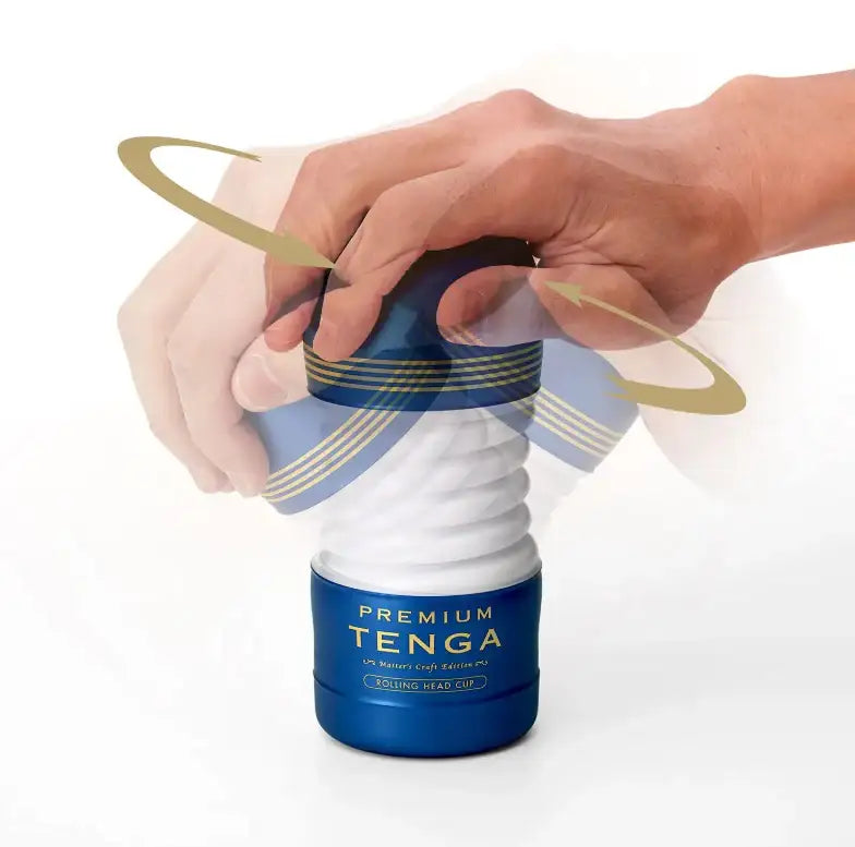 Tenga Premium Rolling Head Cup Masturbator Flip Open Design Easy Maintenance Reusable Silicone Device Singapore