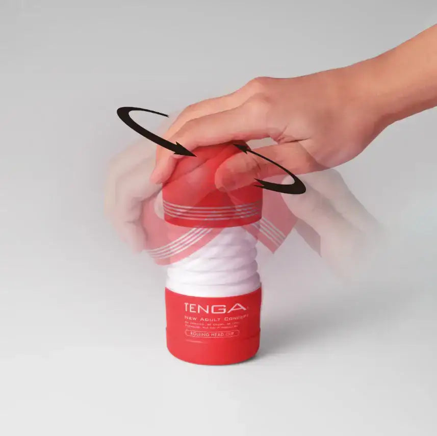 Tenga - Rolling Head Cup Masturbator - Hard - Frisky Business Adult Sex Toys Shop