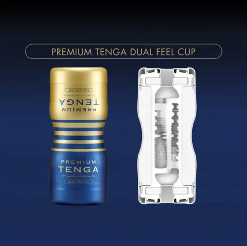 Tenga Premium Dual Sensation Cup Masturbator Realistic Interior Texture Soft Flexible Material High Quality Singapore