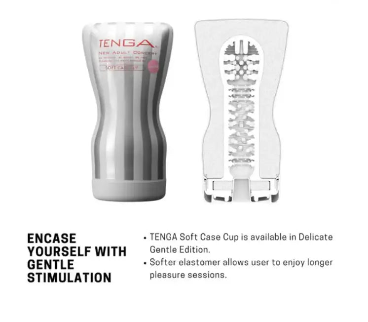 Tenga Soft Case Cup Masturbator Gentle Adjustable Tightness Enhanced Stimulation Comfortable Grip Singapore
