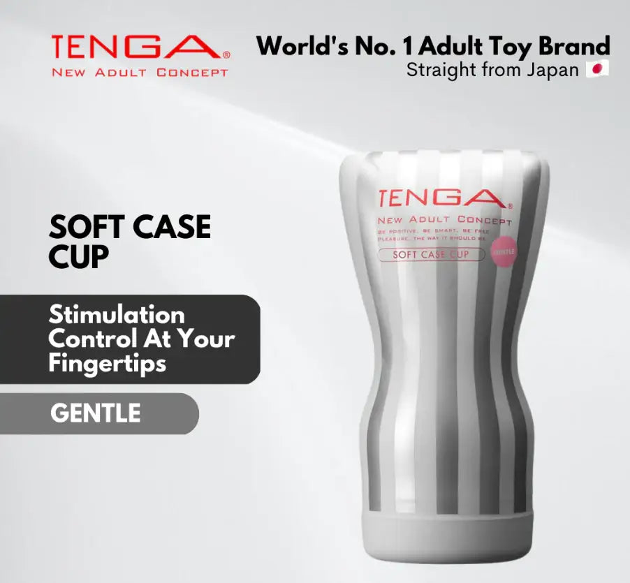 Tenga Soft Case Cup Masturbator Gentle Compact Sleek Design Convenient for Travel Durable Silicone Singapore