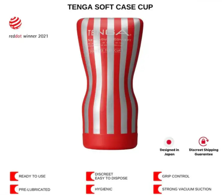 Tenga Soft Case Cup Masturbator Standard Compact Sleek Design Convenient for Travel Durable Silicone Singapore