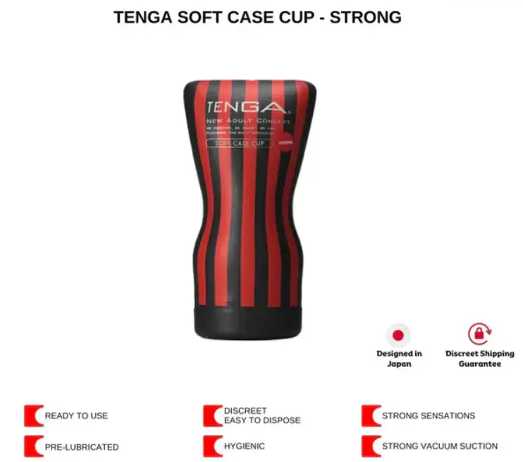Tenga Soft Case Cup Masturbator Strong Realistic Interior Texture Soft Flexible Material High Quality Singapore