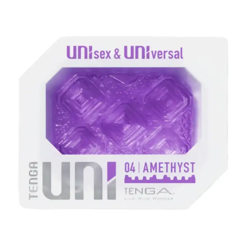 Tenga Uni Unisex & Universal Masturbator Amethyst Realistic Interior Texture Soft Flexible Material High Quality Singapore