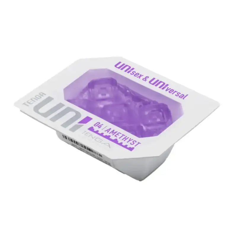 Tenga Uni Unisex & Universal Masturbator Amethyst Compact Sleek Design Convenient for Travel Durable Silicone Singapore