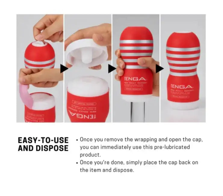Tenga - Original Vacuum Cup Masturbator - Regular - Frisky Business Adult Sex Toys Shop