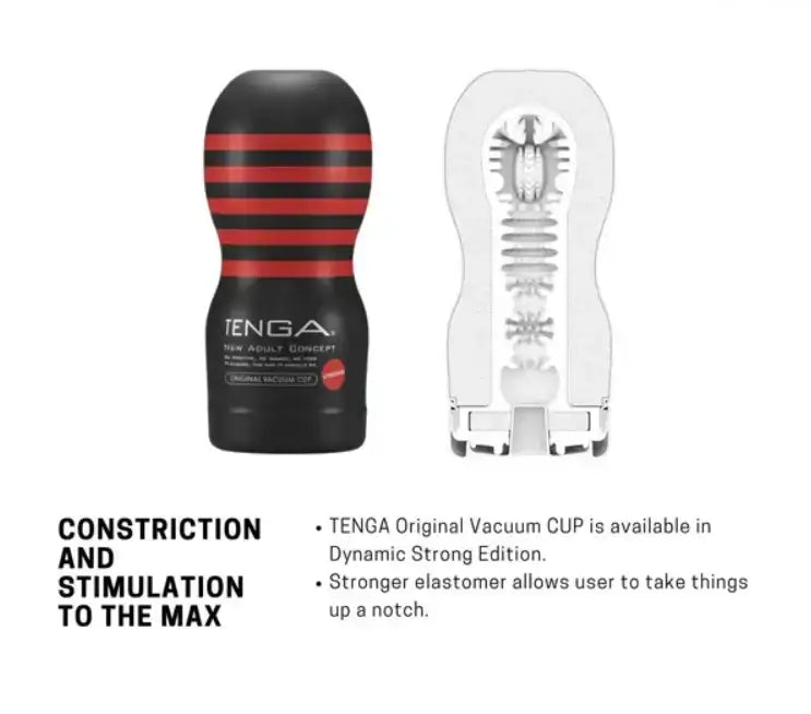 Tenga Original Vacuum Cup Masturbator Strong Premium Quality Silicone Smooth Interior Realistic Texture Singapore