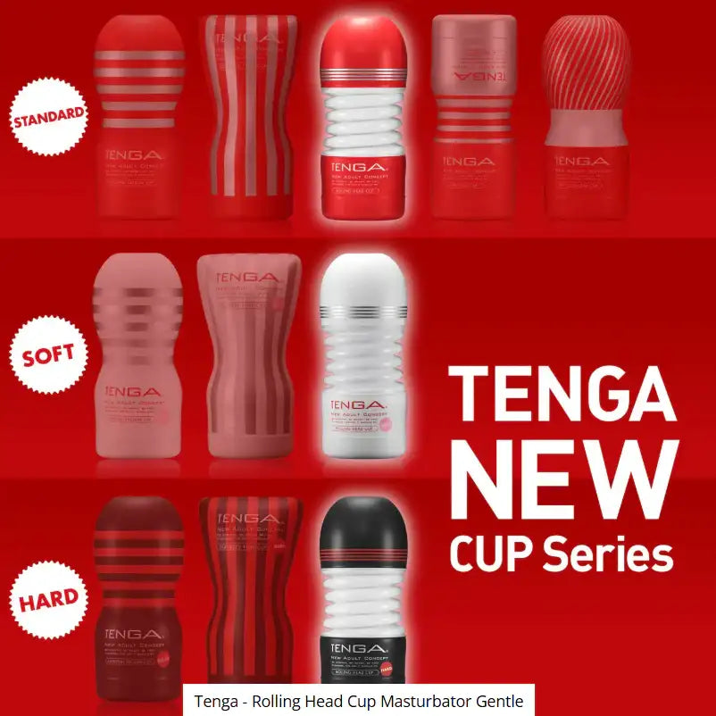 Tenga - Rolling Head Cup Masturbator - Hard - Frisky Business Adult Sex Toys Shop