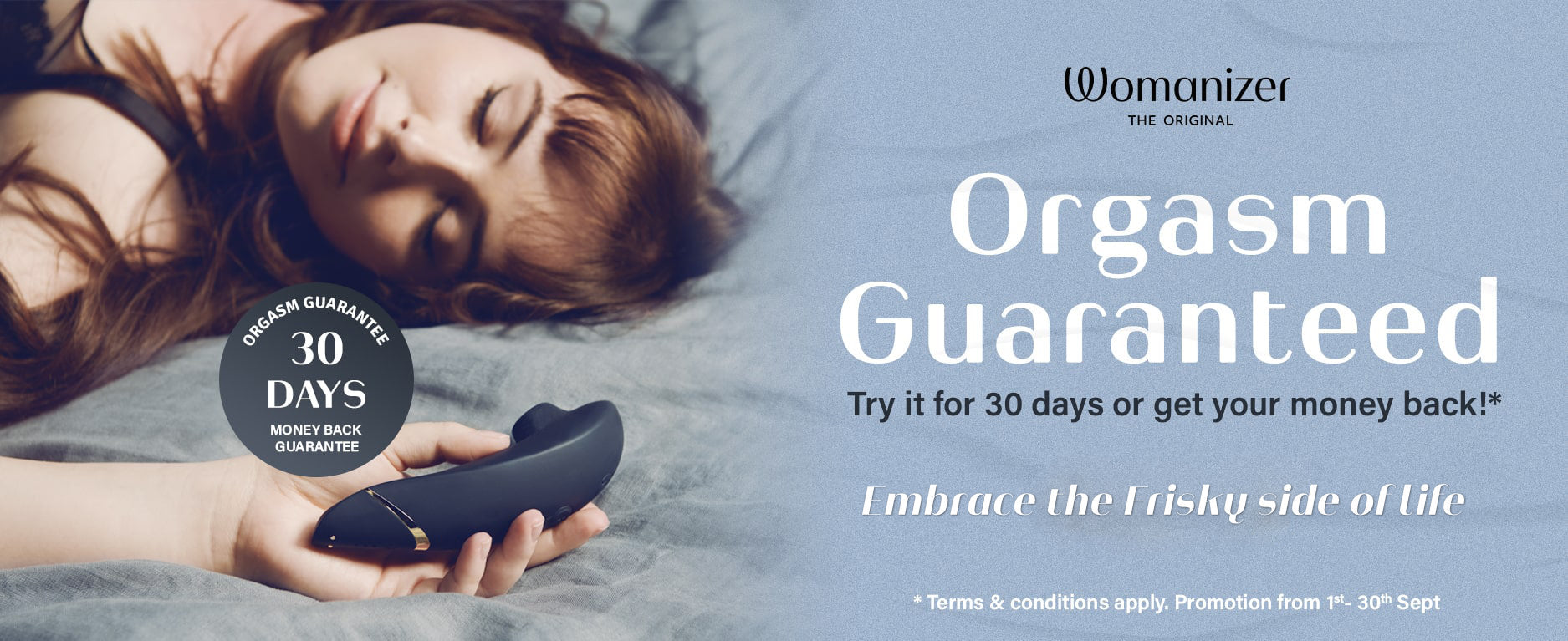Womanizer Orgasm Guaranteed or Money Back