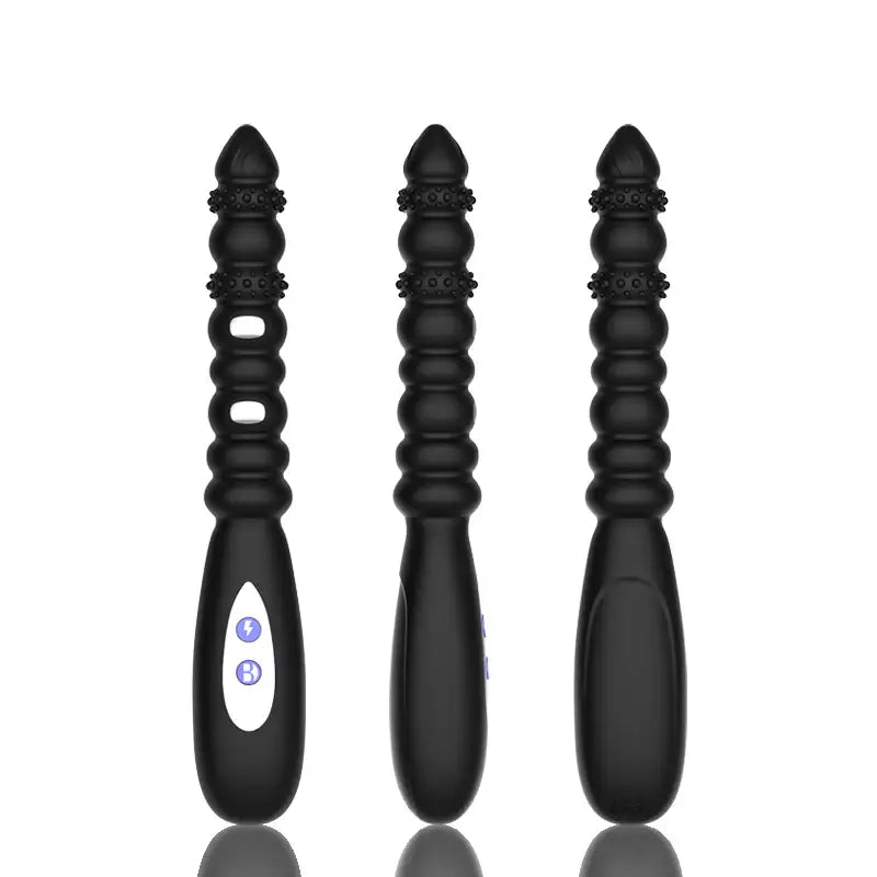Sparkle Shivers - Vibrating Anal Beads with Light Electric Shock - Frisky Business Adult Sex Toys Shop