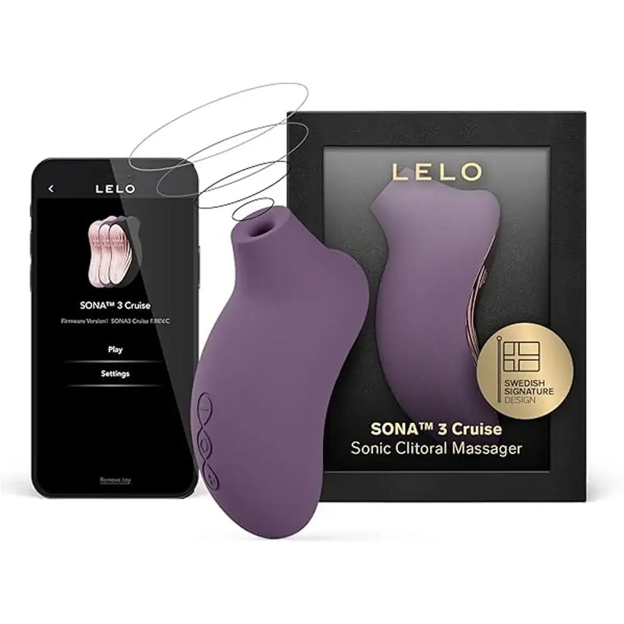 LELO Sona 3 Cruise Plum sonic clitoral massager with advanced Cruise control and ergonomic design for precise stimulation Singapore