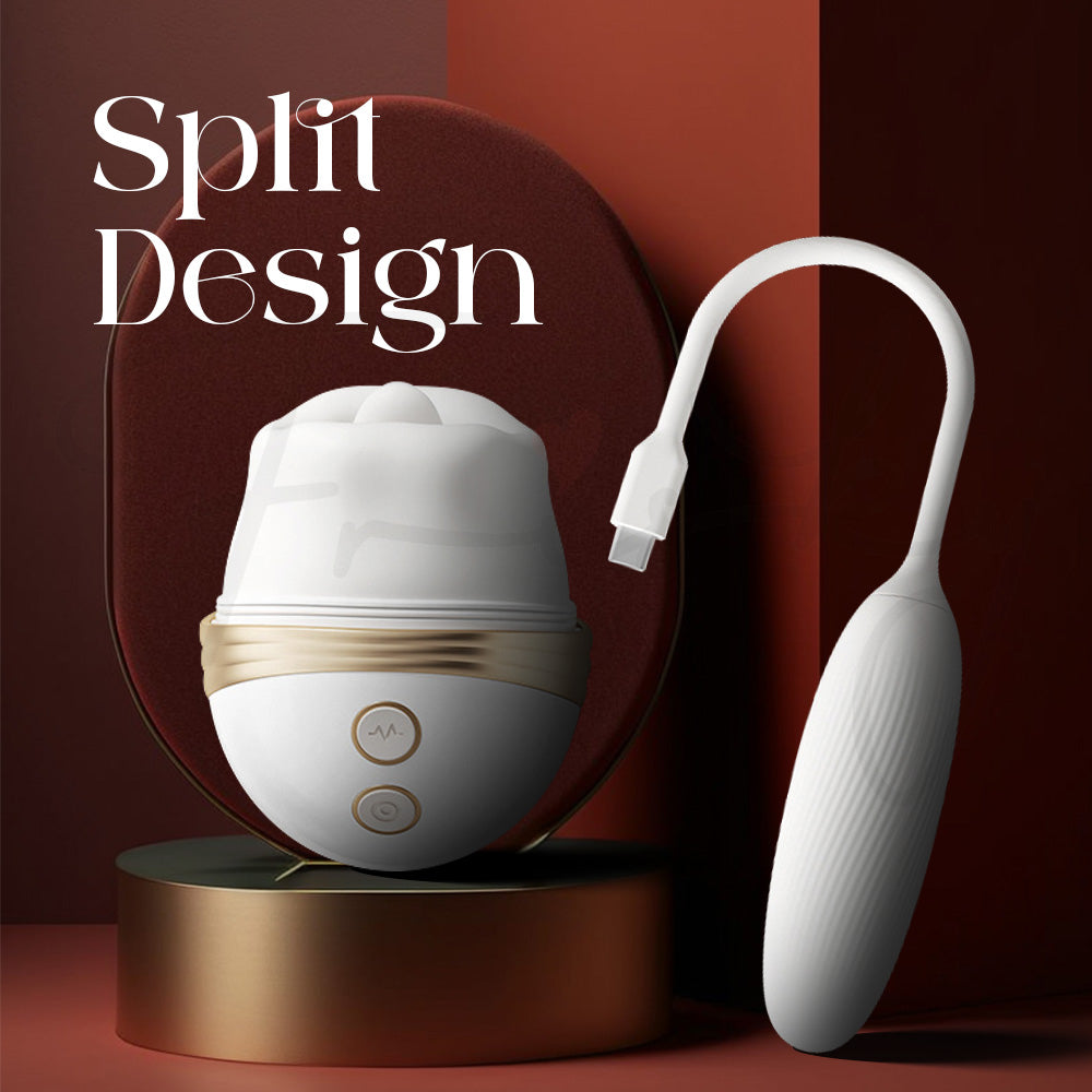 Detachable split design allowing independent use of main body and egg vibrator