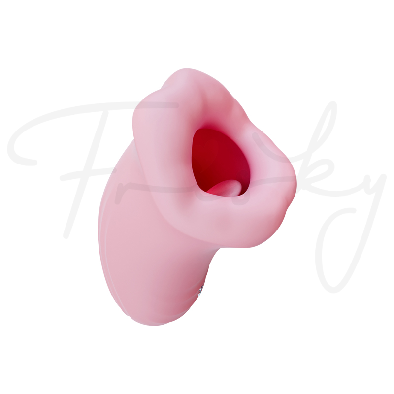 Velvet Kiss stimulator shown at an angle on a plain white background
