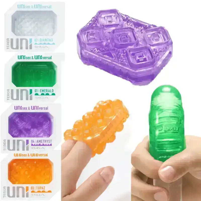 Tenga - Uni Unisex & Universal Masturbator for Men and Women Amethyst - Frisky Business Adult Sex Toys Shop