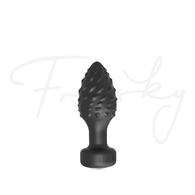 Black textured conical plug (Juicy Thorn) shown upright on a white background