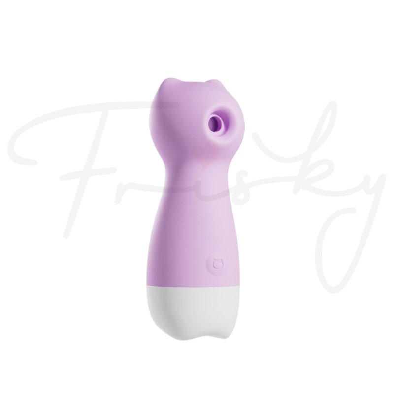 Purple mini bullet vibrator shown on a plain white background