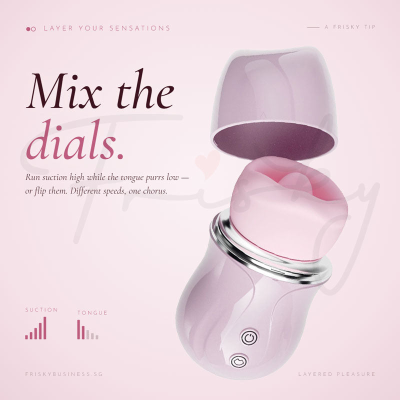 Tulip Kiss Suction & Tongue Vibe with App Control