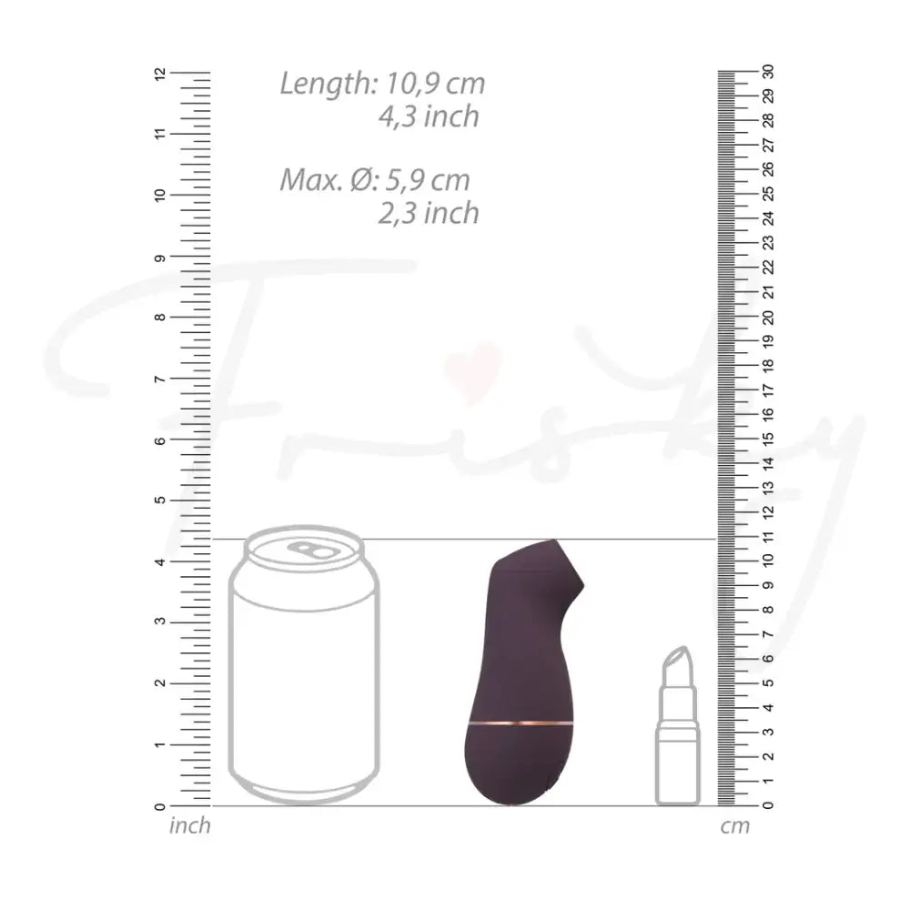 SHOTS Kissable Sucking Vibrator Purple Quiet motor for discreet adult pleasure sessions Singapore