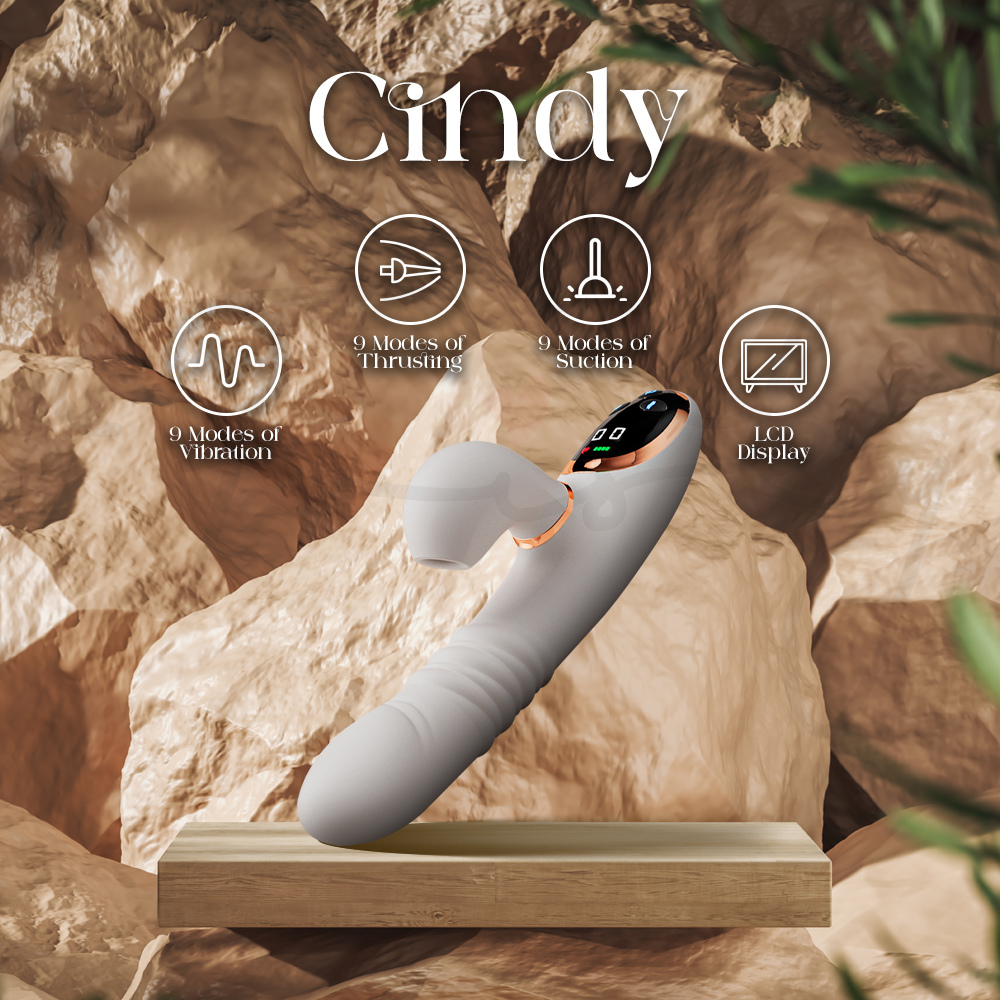 Cindy – 3 In 1 Automatic Thrusting Vibrating and Suction Vibrator