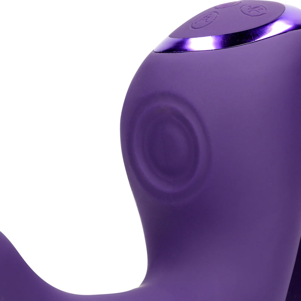 SHOTS - Riko Triple Motor Thumper with Advanced Finger Motion & Pulse Wave Stimulator - Purple