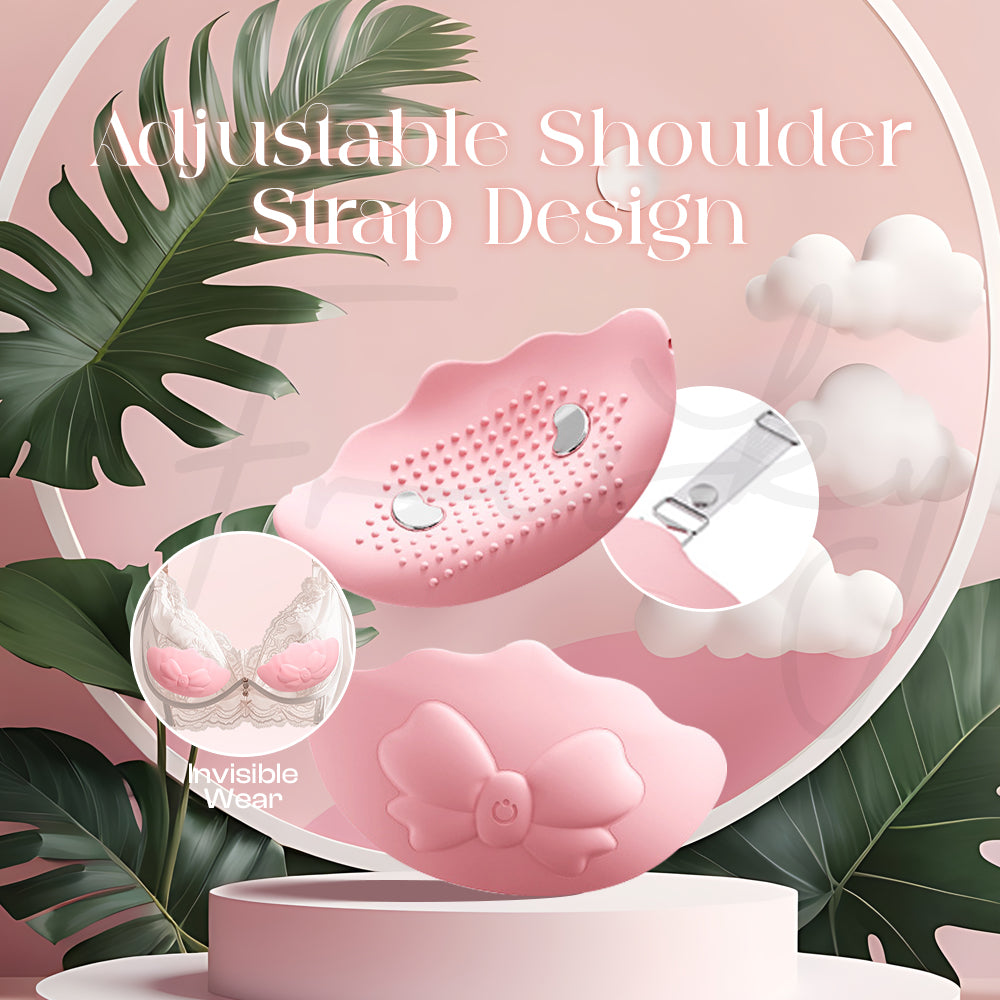 Compact pink vibrator with adjustable strap design for secure comfortable fit