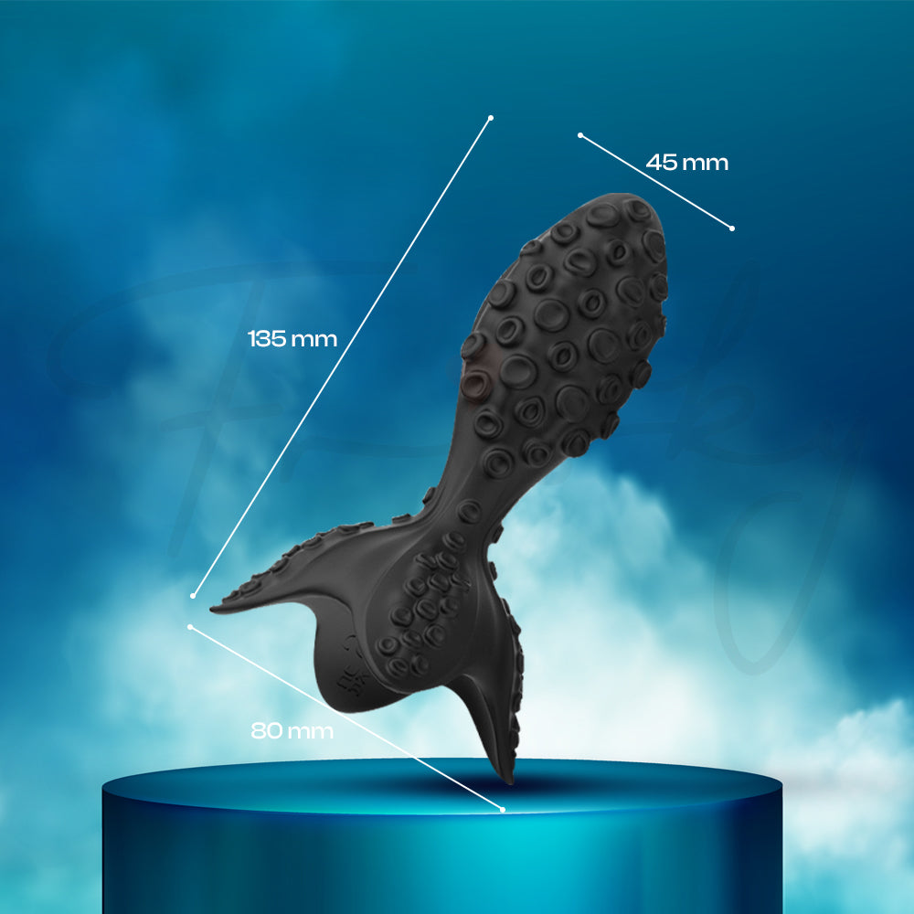 Close-up showing detailed dimensions and contoured shape for comfortable fit
