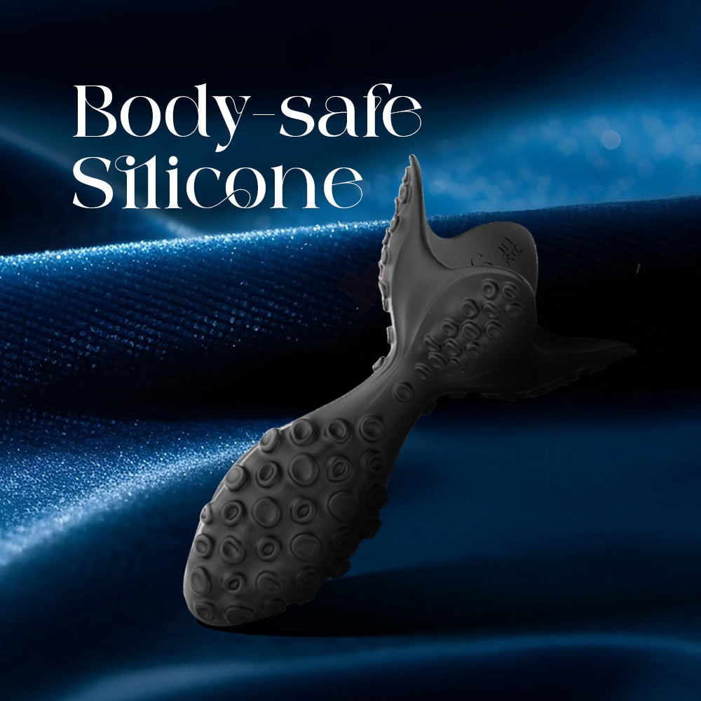 Body-safe silicone material emphasized with smooth finish and flexible texture