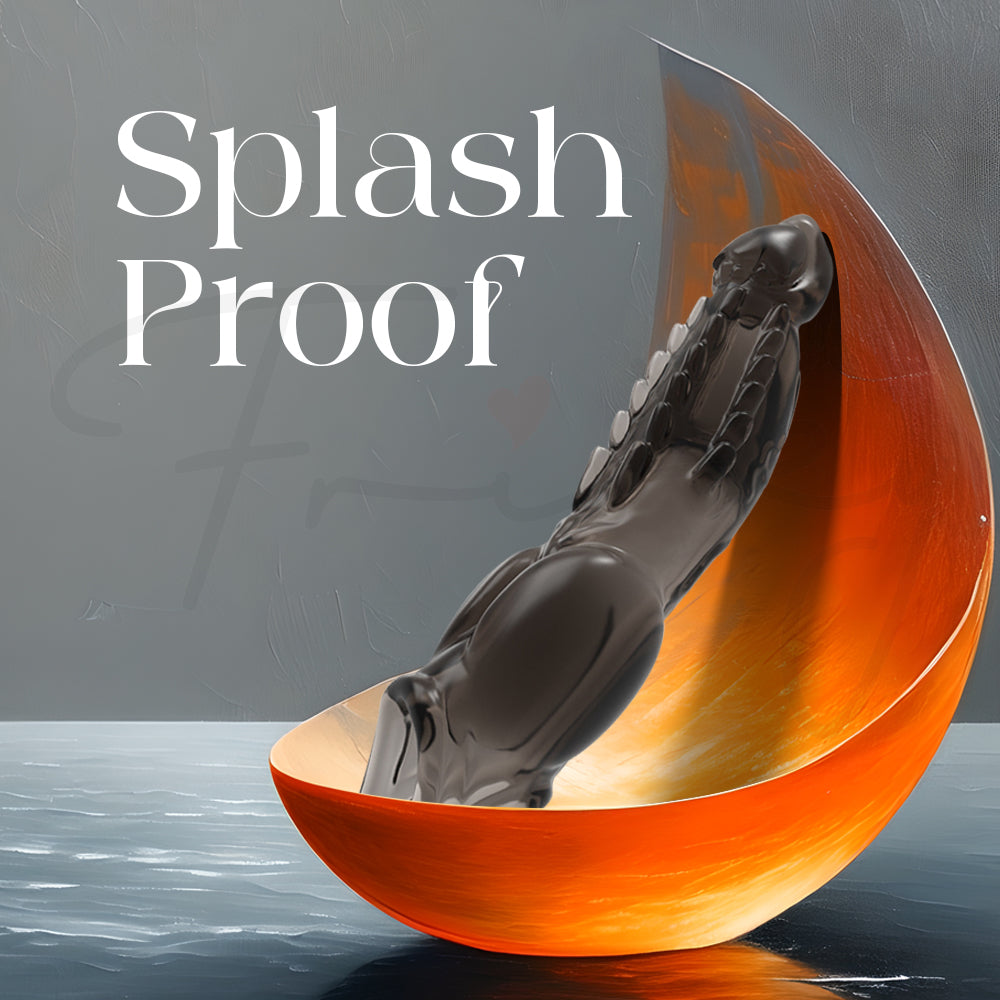 Product shown with water elements indicating splashproof and easy cleaning design