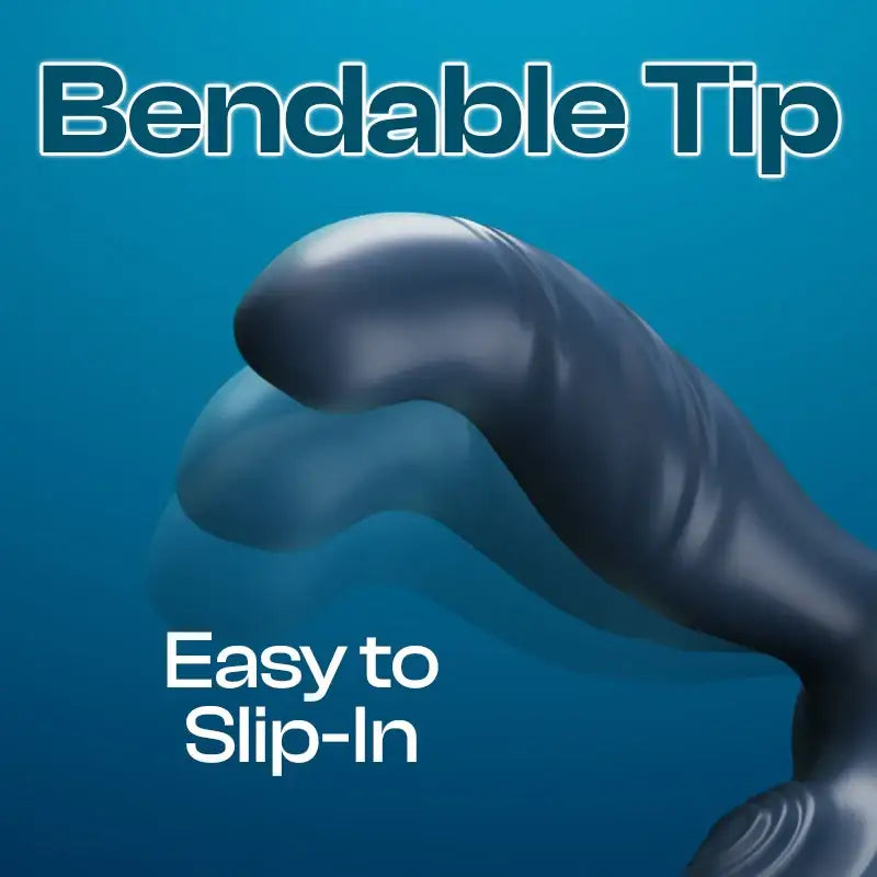 Blue Knight Blaze - Remote Control Vibrating Prostate Massager with Cock Ring - Frisky Business Adult Sex Toys Shop