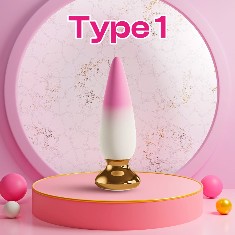 Pink Arc – APP/Remote Control Vibrating Gradient Anal Plug/Baton