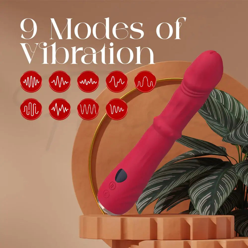 CherryTorque – Wiggling + Sliding Vibrator with Speed Display - Frisky Business Adult Sex Toys Shop