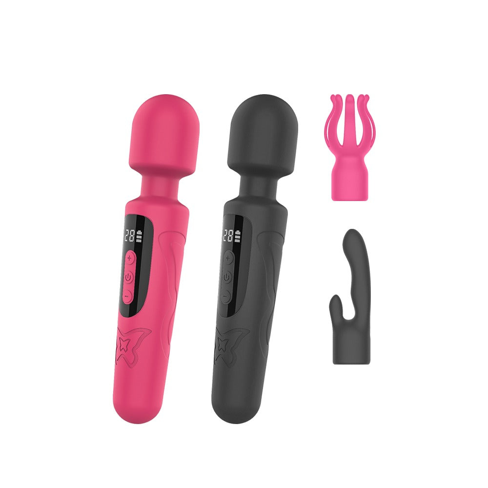 Liora - AV Wand Vibrator + 2 Head Sleeves