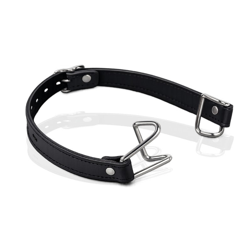Restrained Lust - BDSM PU-Leather Open Mouth Gag