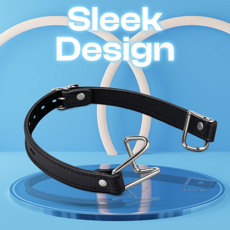 Restrained Lust - BDSM PU-Leather Open Mouth Gag