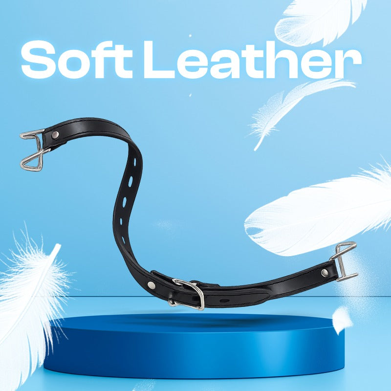 Restrained Lust - BDSM PU-Leather Open Mouth Gag