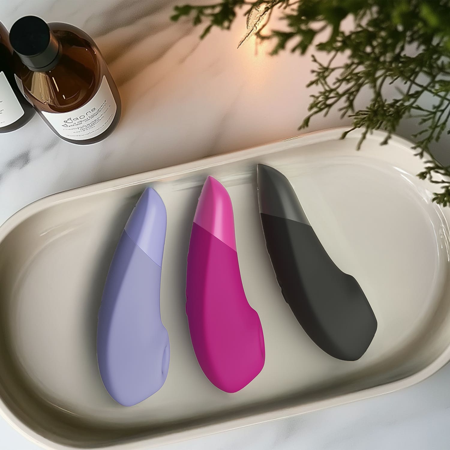 Womanizer - Enhance 2-in-1 Clitoral Stimulator - Vibrant Pink