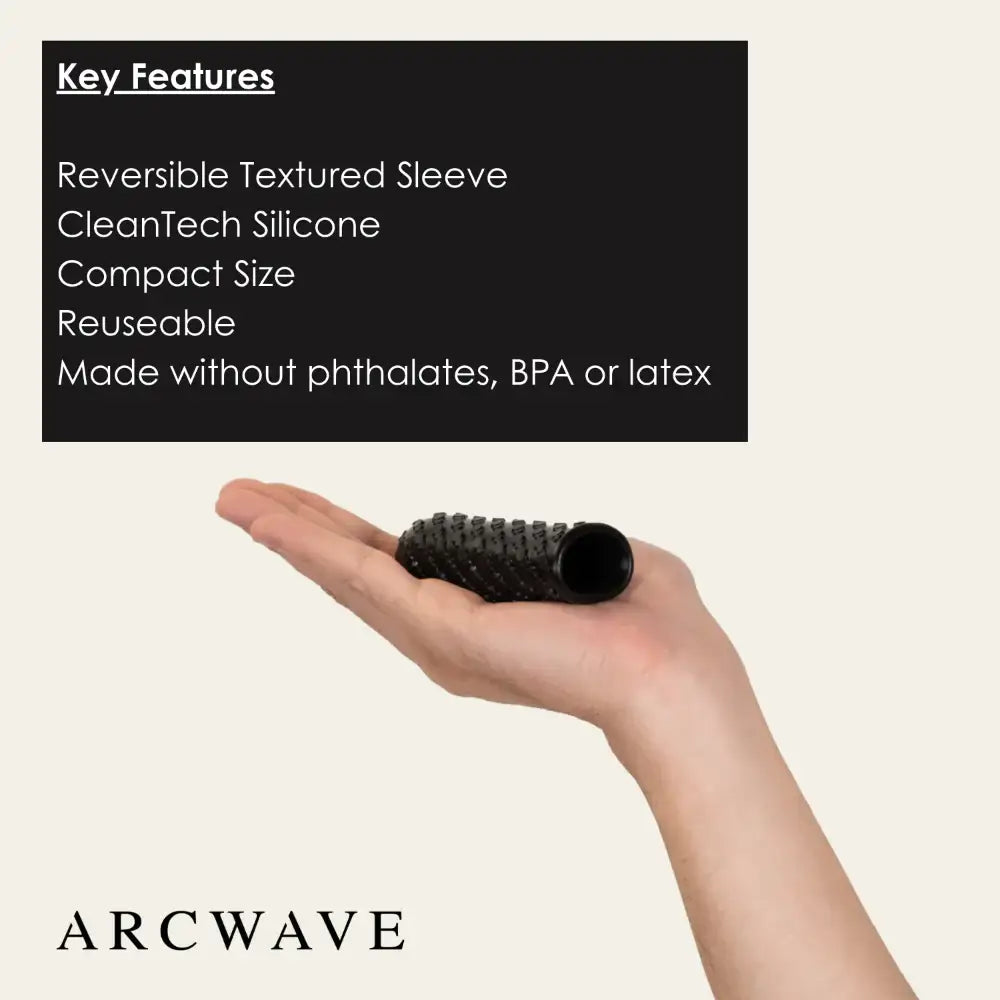 Arcwave Ghost Double Sided Pocket Masturbator - Black - Frisky Business Adult Sex Toys Shop