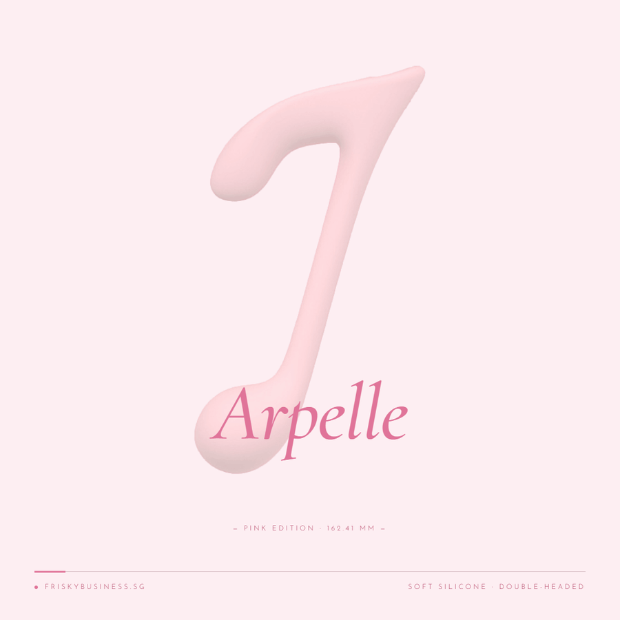 Arpelle rechargeable G-spot vibrator in soft pink silicone with ergonomic curved tip