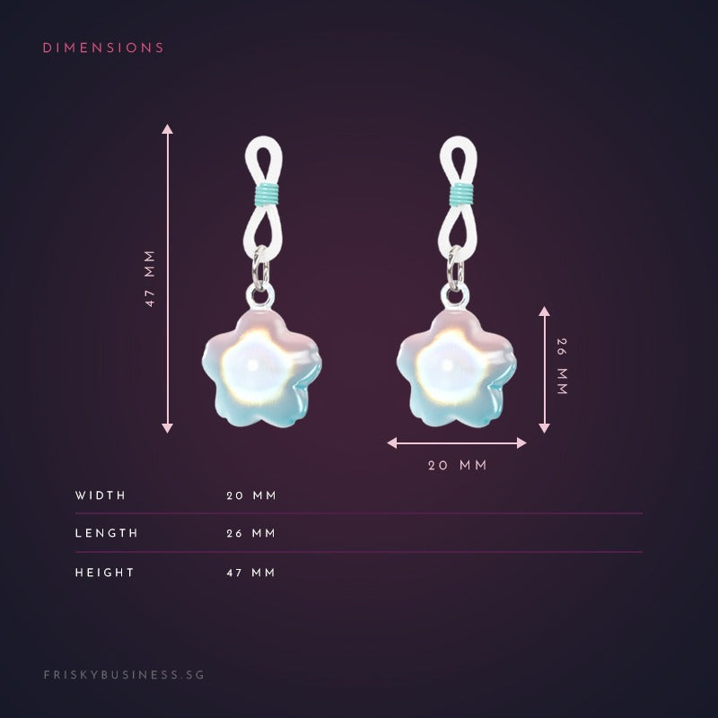 Cat-Eye Gem Nipple Clamps with Chime Bell