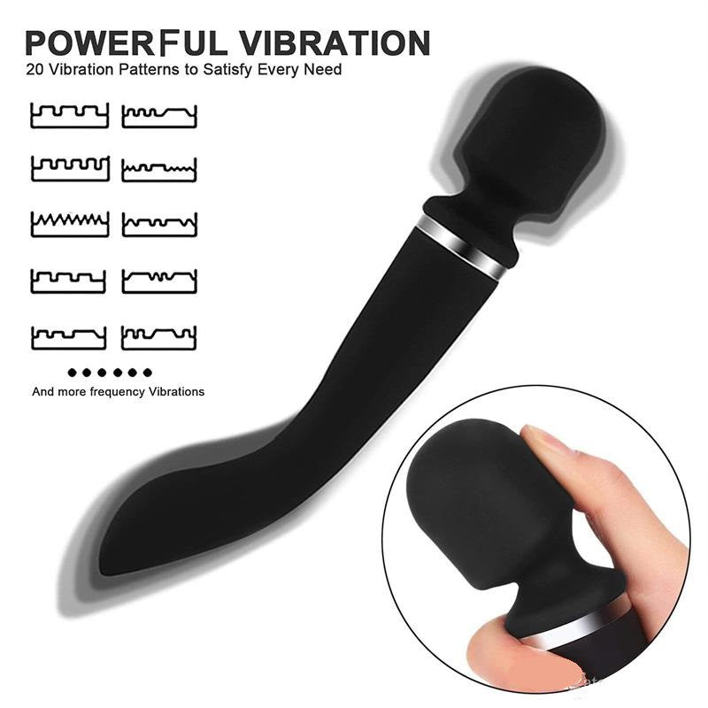 Powerful Wand Vibrator - Vibration at Both Ends