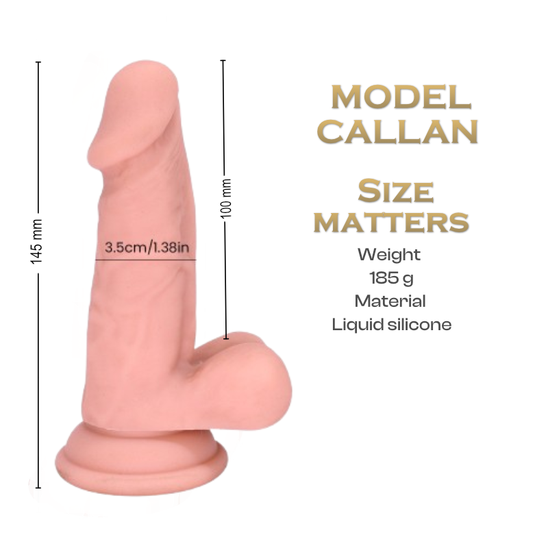 Captain Series - Callan Realistic Liquid Silicone Dildo Suction Cup