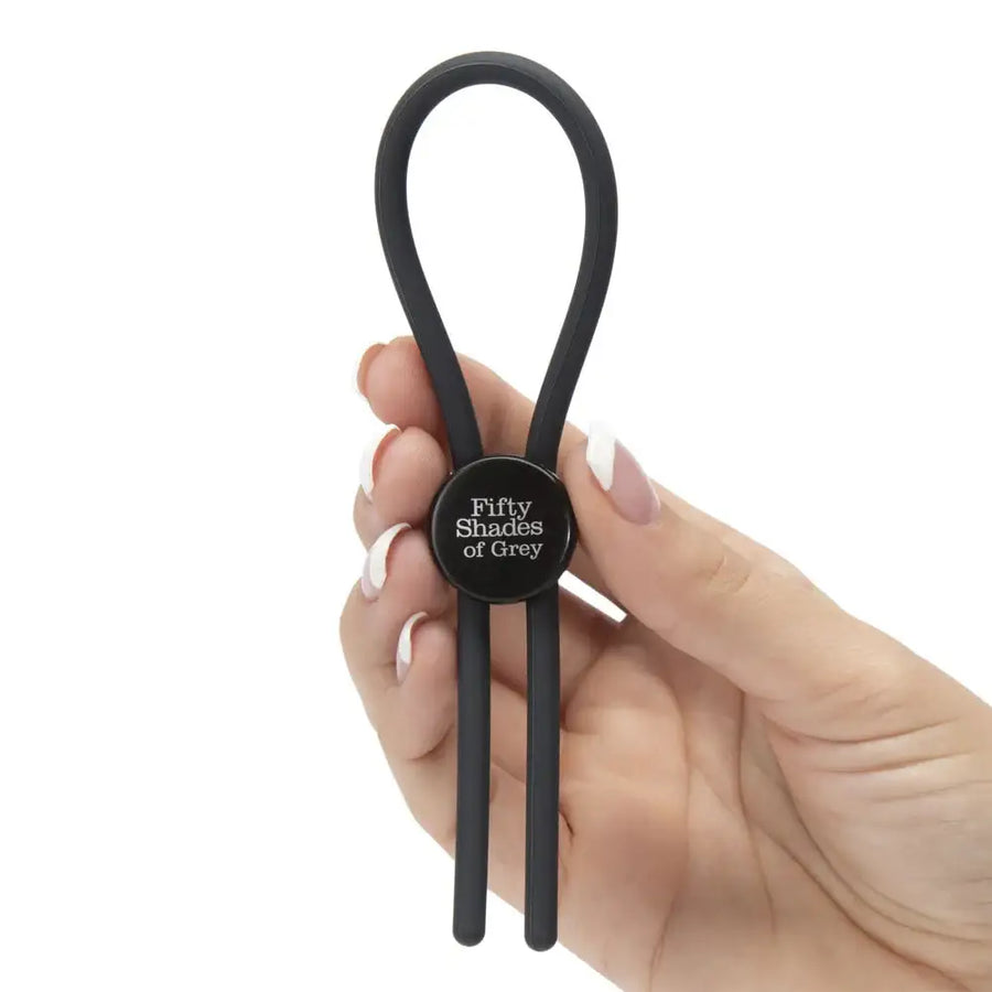 Fifty Shades Of Grey Again And Again Adjustable Cock Ring flexible silicone ergonomic wearable design Singapore