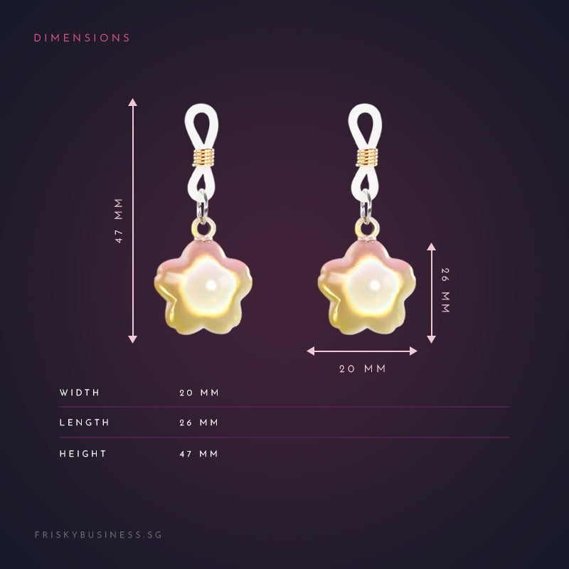 Cat-Eye Gem Nipple Clamps with Chime Bell