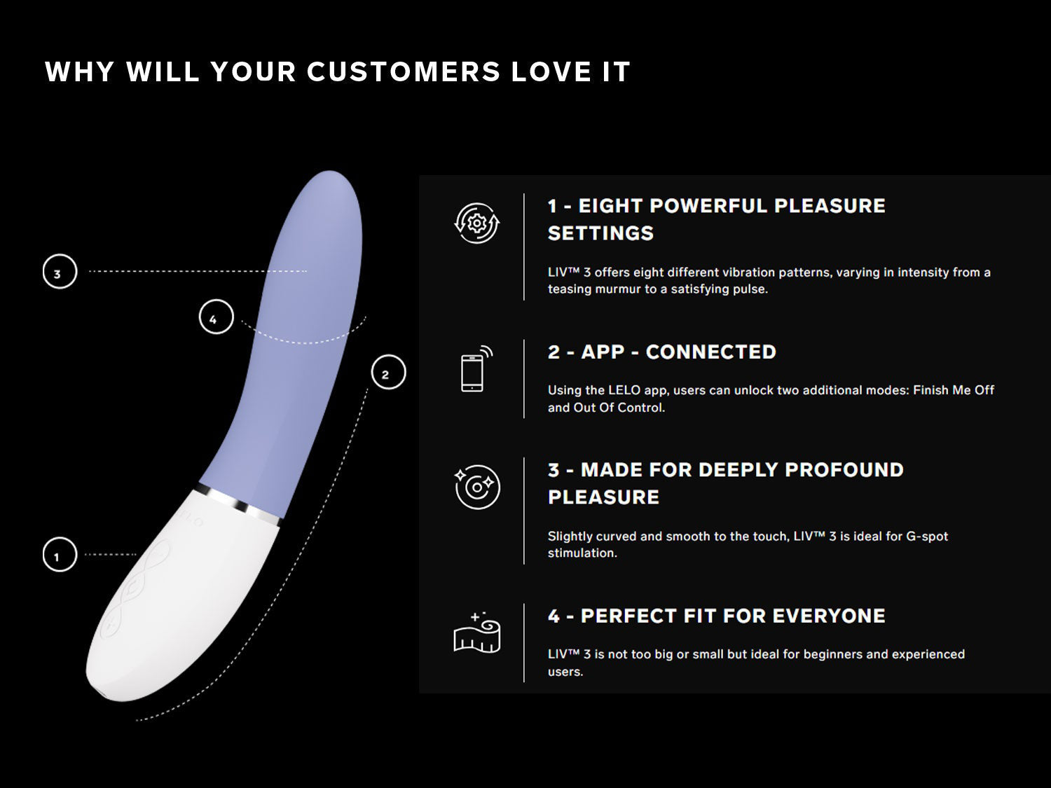 Lelo - Liv 3 App-Controlled G-Spot Vibrator Powder Blue