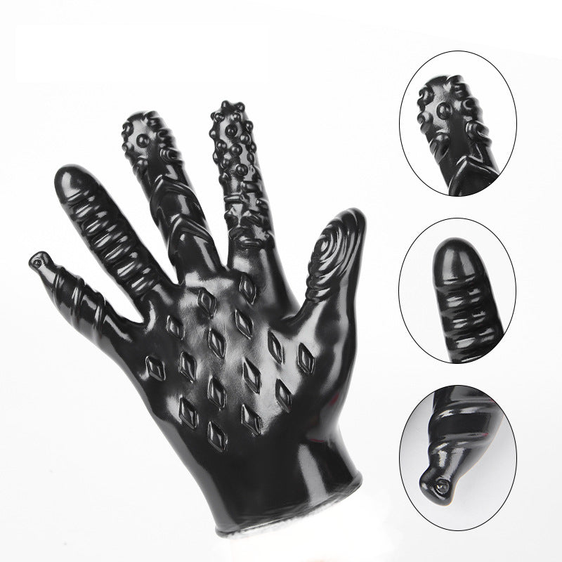 BDSM - 1 Pc Silicone Flirting Multi-textured Gloves