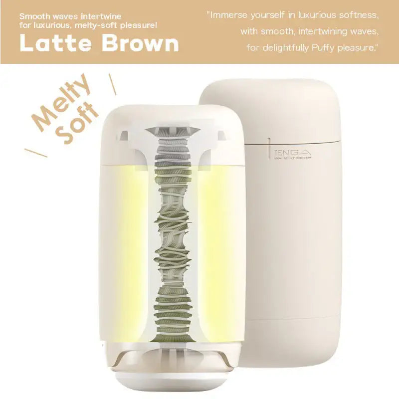 Tenga Puffy Latte Brown Ergonomic Shape Lightweight Reusable Personal Pleasure Device Singapore