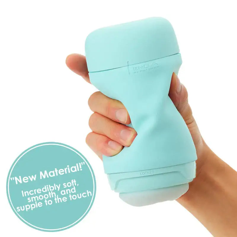 Tenga Puffy Mint Green Soft Silicone Male Masturbator Comfortable Grip Durable Material Singapore